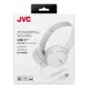 JVC HA-S33UC Headset Wired Head-band Calls/Music USB Type-C balta