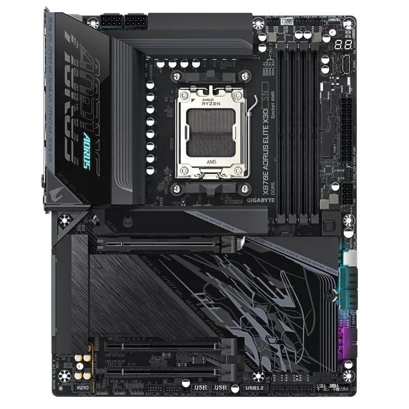 Mātesplate GIGABYTE X870E AORUS ELITE X3D, AMD AM5, ATX