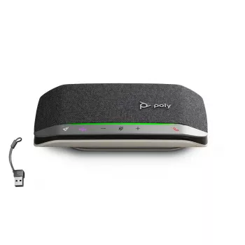 Skaļruņu tālrunis Poly HP Poly Sync 20 ar Bluetooth, USB-C/A adapteri, Micro-USB, 20 stundu bateriju, melns