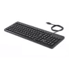HP 150 vadu tastatūra, pilna izmēra (100%), vadu, USB, mehāniska, QWERTY, melna