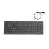 HP 150 vadu tastatūra, pilna izmēra (100%), vadu, USB, mehāniska, QWERTY, melna