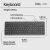HP 150 vadu tastatūra, pilna izmēra (100%), vadu, USB, mehāniska, QWERTY, melna