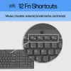 HP 150 vadu tastatūra, pilna izmēra (100%), vadu, USB, mehāniska, QWERTY, melna
