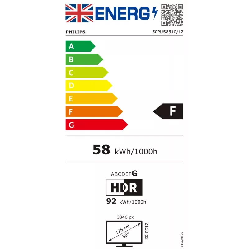 Philips 50PUS8510 127 cm (50 collas) 4K Ultra HD viedais televizors Wi-Fi melns