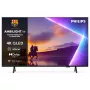 Televizors Philips 55PUS8510 55 collu QLED 4K Ultra HD, Titan OS, Wi‑Fi, Bluetooth 5.2, HDR10+, 3×HDMI, 2×USB, 20W, melns