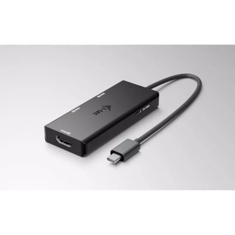 i-tec USB-C Triple 4K HDMI video adapteris, Power Delivery 100W