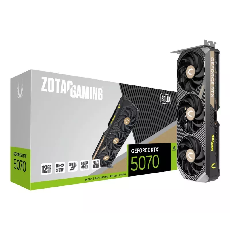 ZOTAC Graphic Card - GeForce Rtx 5070 - 12GB Gddr7 - Zt-b50700d-10p