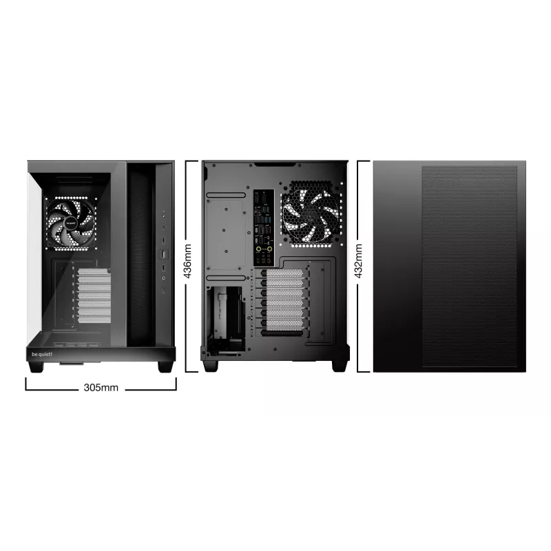 Datora korpuss be quiet! Light Base 500 Midi Tower melns