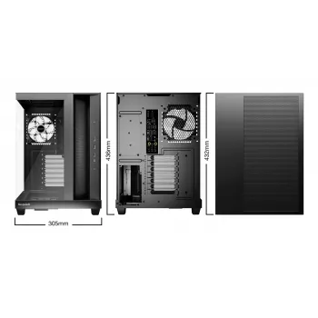 PC korpuss be quiet! Light Base 500 LX Melns Midi Tower ATX 3x 120 mm ventilatori