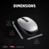 HP 240 melna Bluetooth pele, piemērota abām rokām, optiskā, Bluetooth, 1600 DPI, melna