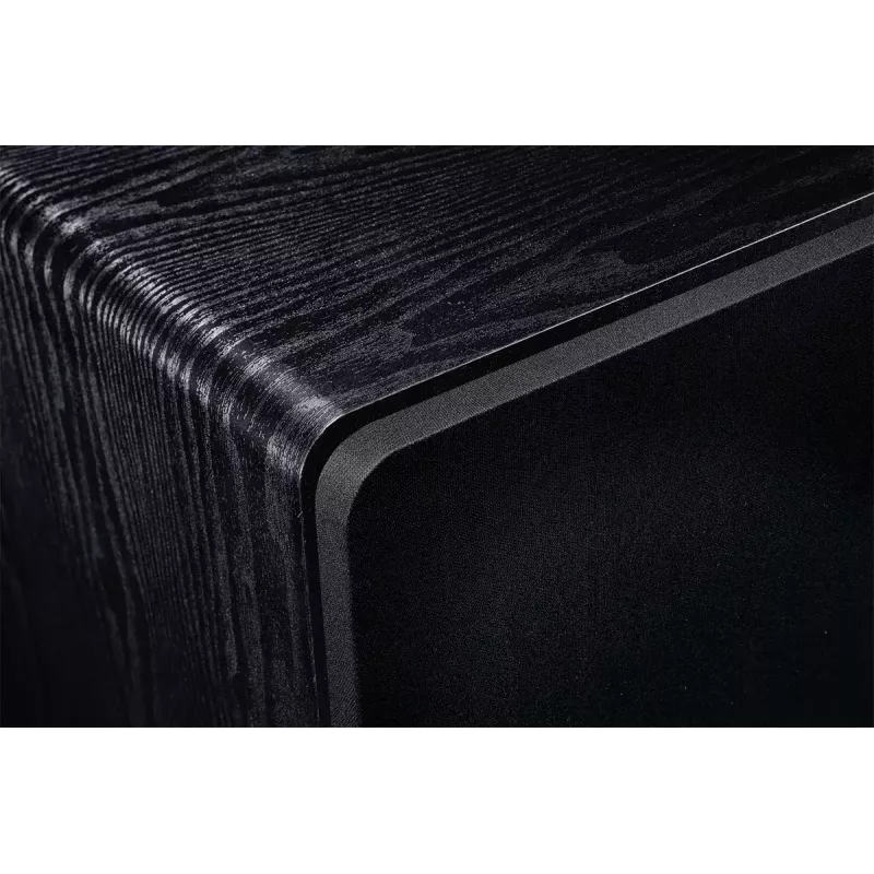 Aktīvais zemfrekvences skaļrunis Magnat Alpha RS12 — 12 collu draiveris, 120 W RMS, 20–200 Hz, D klase, melns
