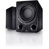 Aktīvais zemfrekvences skaļrunis Magnat Alpha RS12 — 12 collu draiveris, 120 W RMS, 20–200 Hz, D klase, melns
