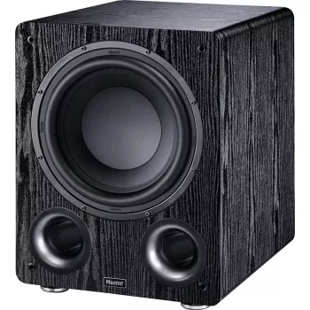 Aktīvais zemfrekvences skaļrunis Magnat Alpha RS12 — 12 collu draiveris, 120 W RMS, 20–200 Hz, D klase, melns