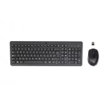 HP 330 Wireless pele and tastatūra Combination, Full-size (100%), bezvadu, RF Wireless, QWERTY, melna, iekļauta pele