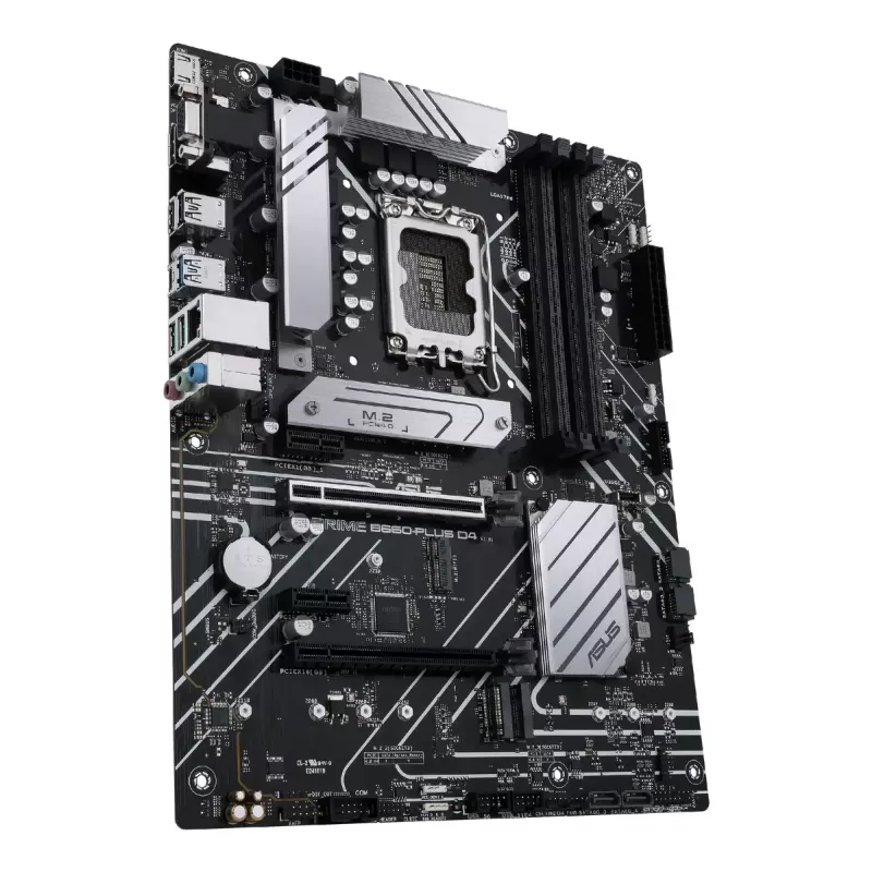 Mātesplate ASUS PRIME B660-PLUS D4 — Intel B660, LGA 1700, ATX, DDR4, 4× DIMM, 128 GB, 3× M.2, 2.5 Gb LAN