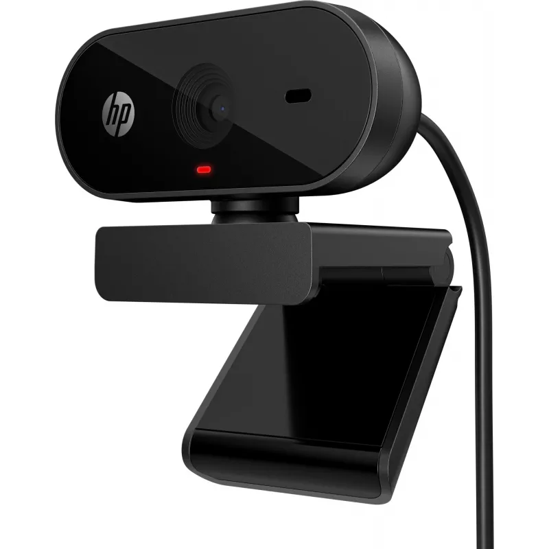 HP 320 FHD tīmekļa kamera, 1920 x 1080 pikseļi, Full HD, 30 kadri sekundē, Mājas, USB, melna