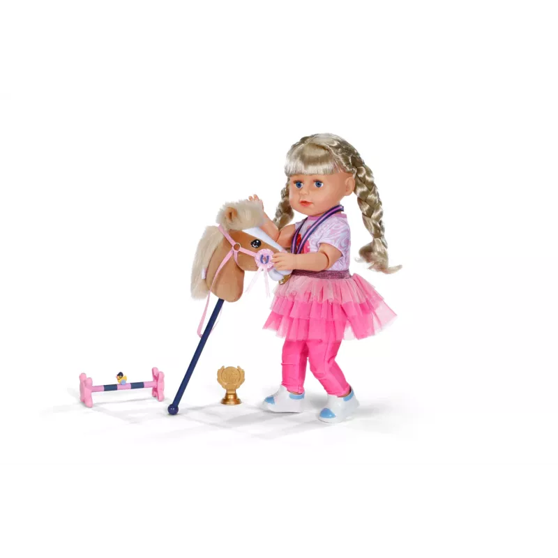 Leļļu aksesuāru komplekts ZAPF BABY born Hobby Horsing Set 43 cm lellēm, daudzkrāsains, no 3 gadu vecuma