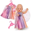 Leļļu kleita ZAPF BABY born Varavīksnes naktskrekls 3–12 gadiem, tekstila, daudzkrāsu, salokāma