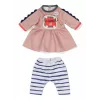 Lelles kleita ZAPF BABY born Dress Jungle 36 cm lellēm, daudzkrāsaina, salokāma, no 1 gada