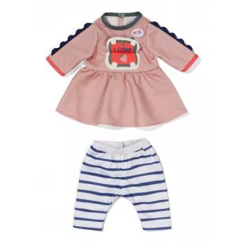 Lelles kleita ZAPF BABY born Dress Jungle 36 cm lellēm, daudzkrāsaina, salokāma, no 1 gada