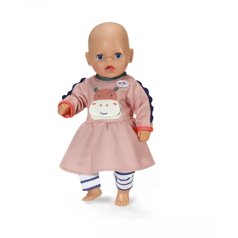 Lelles kleita ZAPF BABY born Dress Jungle 36 cm lellēm, daudzkrāsaina, salokāma, no 1 gada