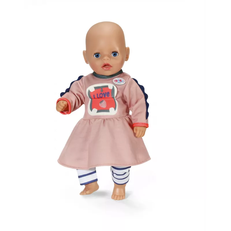 Lelles kleita ZAPF BABY born Dress Jungle 36 cm lellēm, daudzkrāsaina, salokāma, no 1 gada