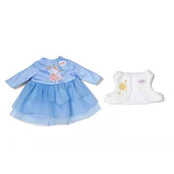 Leļļu kleita ZAPF BABY born ziemas kleita 36 cm lellēm, daudzkrāsu, salokāma, vecumam no 1 gada