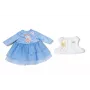 Leļļu kleita ZAPF BABY born ziemas kleita 36 cm lellēm, daudzkrāsu, salokāma, vecumam no 1 gada
