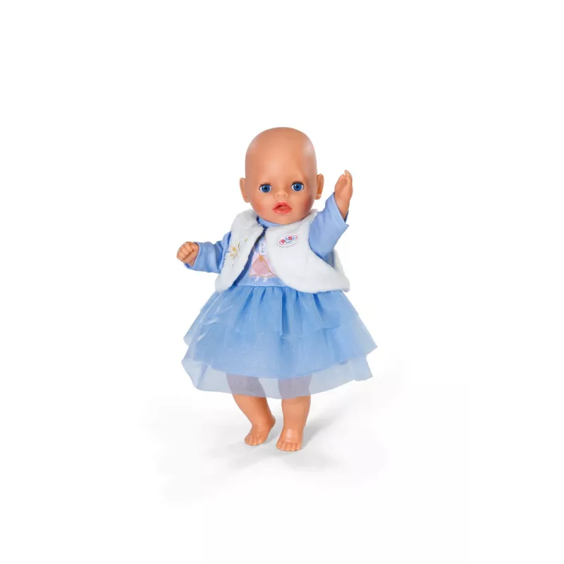 Leļļu kleita ZAPF BABY born ziemas kleita 36 cm lellēm, daudzkrāsu, salokāma, vecumam no 1 gada