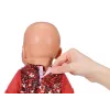 Leļļu kleita ZAPF BABY born Ziemassvētku kleita 43 cm lellēm, tekstils, daudzkrāsaina, salokāma, vecums 3–12
