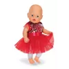 Leļļu kleita ZAPF BABY born Ziemassvētku kleita 43 cm lellēm, tekstils, daudzkrāsaina, salokāma, vecums 3–12