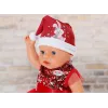 Leļļu kleita ZAPF BABY born Ziemassvētku kleita 43 cm lellēm, tekstils, daudzkrāsaina, salokāma, vecums 3–12