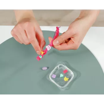 Leļļu kleita ZAPF BABY born Kleita ar Pinplay 43 cm lellei, daudzkrāsaina, salokāma, vecumam 3+