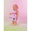 Leļļu kleita ZAPF BABY born Kleita ar Pinplay 43 cm lellei, daudzkrāsaina, salokāma, vecumam 3+