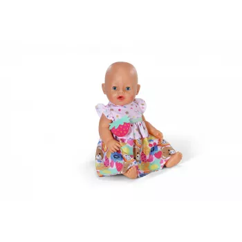 Leļļu kleita ZAPF BABY born Dress Fruit 43 cm lellēm, daudzkrāsaina, salokāma, vecumam 3+