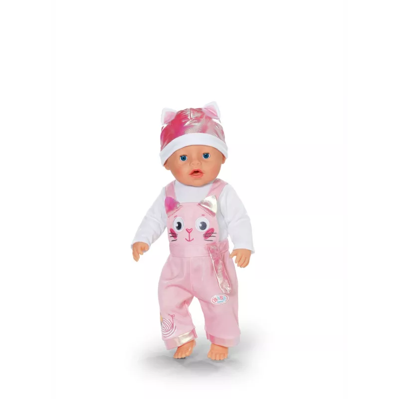 Leļļu apģērbu komplekts ZAPF BABY born Onesie ar cepuri 43 cm lellēm, daudzkrāsains, salokāms, vecumam 3+