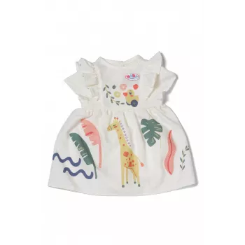 Leļļu kleita ZAPF BABY born Žirafe 43 cm lellēm, daudzkrāsaina, salokāma, vecums 3+