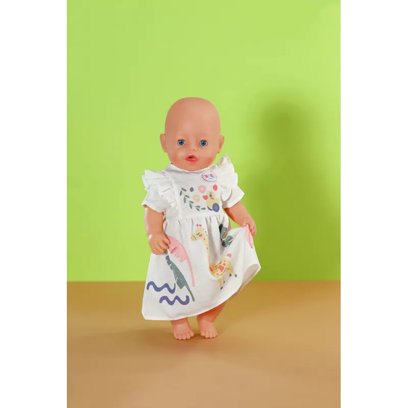 Leļļu kleita ZAPF BABY born Žirafe 43 cm lellēm, daudzkrāsaina, salokāma, vecums 3+