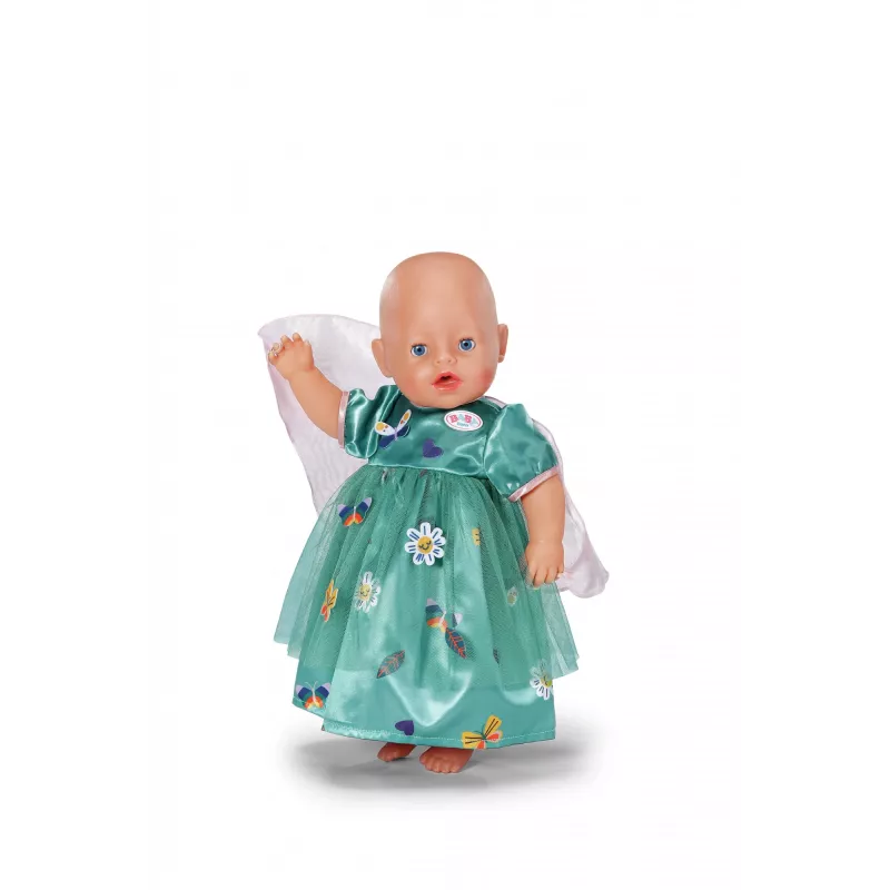 Leļļu kleita ZAPF BABY born Fairy Dress with Wings 43 cm lellēm, daudzkrāsu, salokāma, no 3 gadu vecuma