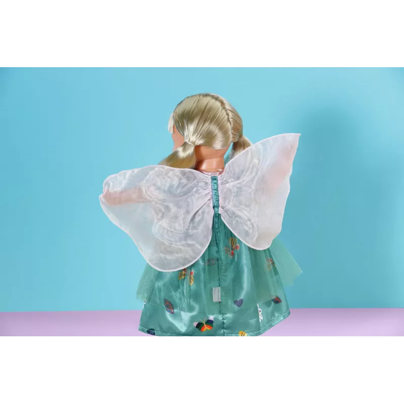 Leļļu kleita ZAPF BABY born Fairy Dress with Wings 43 cm lellēm, daudzkrāsu, salokāma, no 3 gadu vecuma