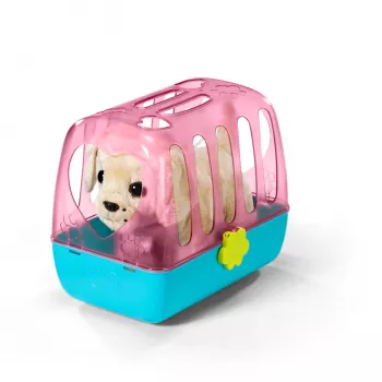 Leļļu mīlulis ZAPF BABY born My Dog Lucky ar kasti — tekstils/plastmasa, daudzkrāsains, vecumam 3–12 gadi, nepieciešamas 4×AAA