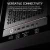 PC Midi Tower korpuss CORSAIR FRAME 5000D RS — melns, ATX/EATX atbalsts, 3x140 mm priekšējie ventilatori, rūdīts stikls, 250×556×542 mm