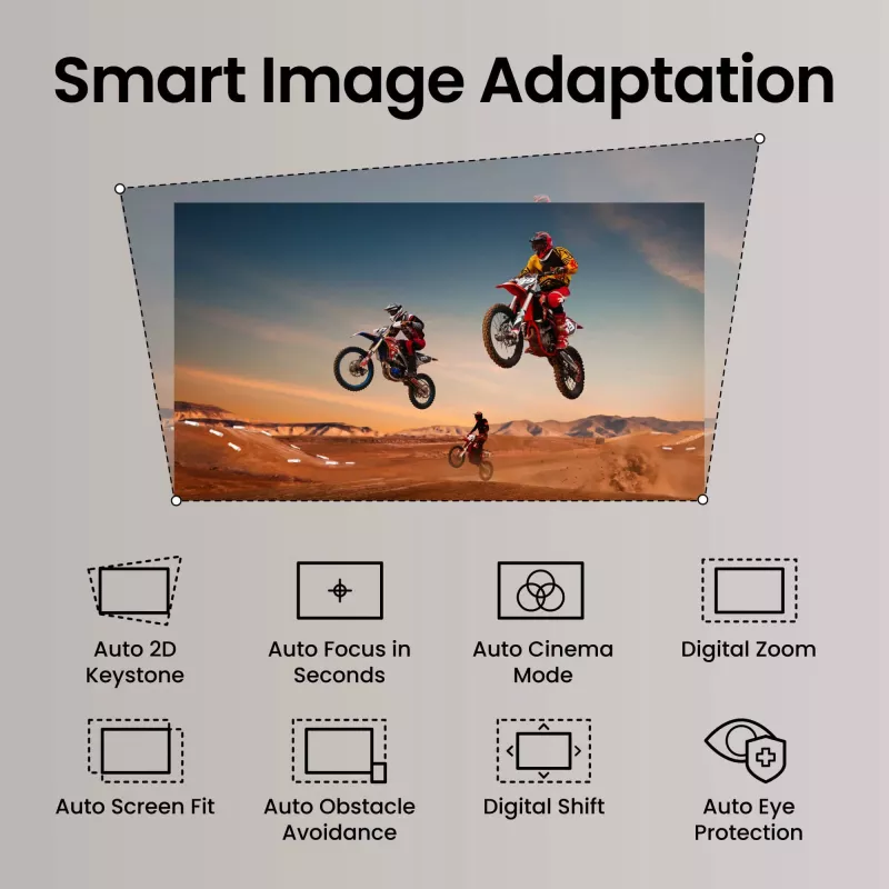 BenQ TK705STi īsa attāluma projektors — DLP UHD 4K (3840×2160), 3000 ANSI lūmenu, LED gaismas avots, 16:9, nobīde 100%