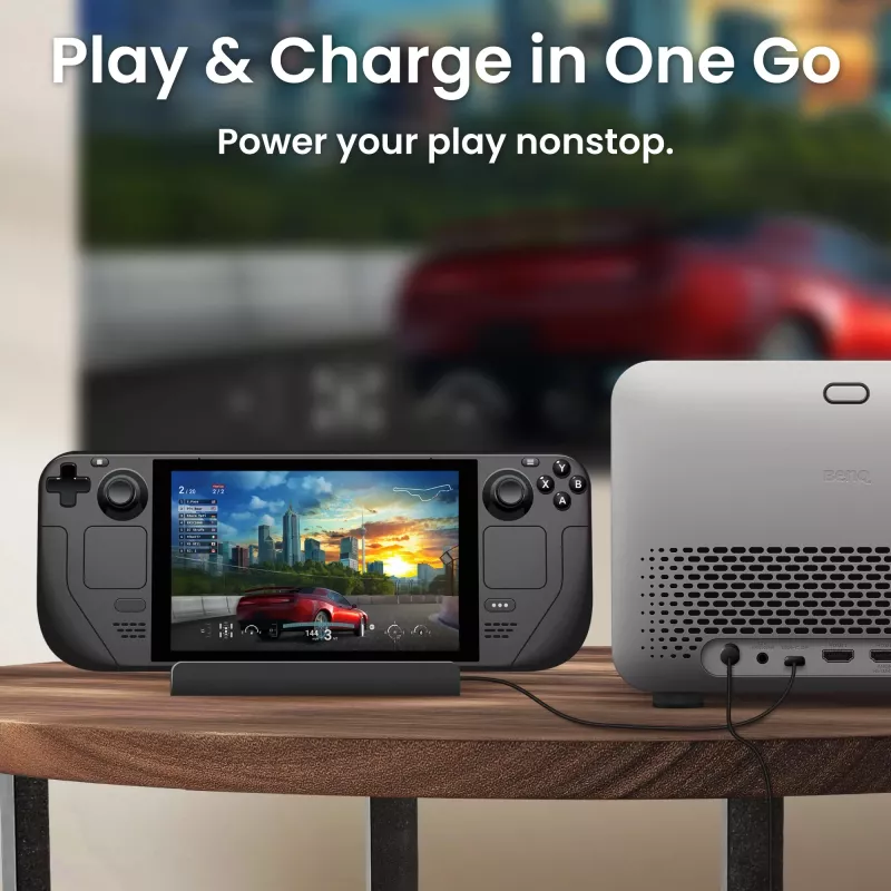 BenQ TK705STi īsa attāluma projektors — DLP UHD 4K (3840×2160), 3000 ANSI lūmenu, LED gaismas avots, 16:9, nobīde 100%