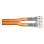 DIGITUS instalācijas kabelis - Cat 7 - S/FTP - AWG 23/1 - duplex - 100m - oranžs