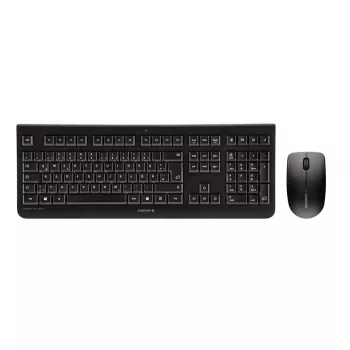 CHERRY DW 3000 tastatūra Pele iekļauta Universāls RF Bezvadu AZERTY Franču Melna