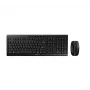 CHERRY Stream Desktop Recharge tastatūra Iekļauta pele Universāls RF Bezvadu QWERTY Angļu Melna