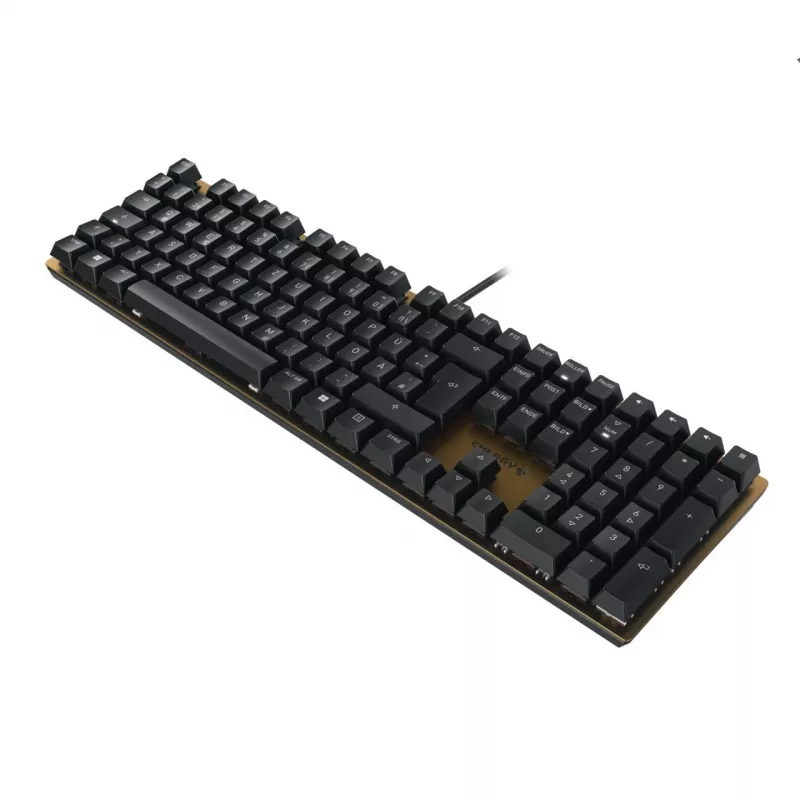 CHERRY KC 200 MX tastatūra universāla USB QWERTZ vācu melna, bronzas