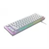 CHERRY K5V2 kompakta tastatūra spēlēm USB QWERTZ vācu balta 68 taustiņi RGB LED