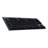 LOGITECH G915 X Lightspeed TKL bezvadu spēļu tastatūra - melna Qwertz Deutsch Tactile